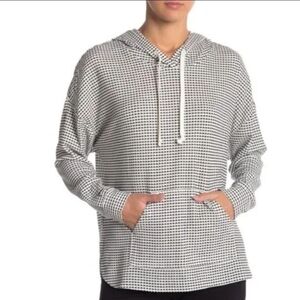 319. Weatherproof Vintage Women's XL Black Gingham Hoodie